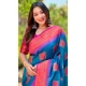 Soft Silk Meenakari Work Party Wear Saree In Blue - 147911892