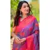 Plus Size Soft Silk Meenakari Work Party Wear Saree In Purple - 147911894