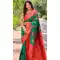 Soft Silk Meenakari Work Party Wear Saree In Green - 147911895