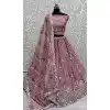 Chinon Embroidered Designer Wedding Plus Size Lehenga Choli In Pink - 147961918