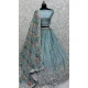 Grey Chinon Embroidered Designer Wedding Lehenga Choli - 147961919