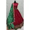 Silk Thread Embroidered Designer Wedding Wear Plus Size Lehenga Choli In Pink - 147971921