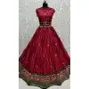 Silk Thread Embroidered Designer Wedding Wear Plus Size Lehenga Choli In Pink - 147971921