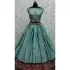 Silk Thread Embroidered Designer Wedding Wear Plus Size Lehenga Choli In Grey - 147971923