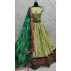 Silk Thread Embroidered Designer Wedding Wear Plus Size Lehenga Choli In Green - 147971925
