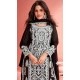 Black Georgette Embroidered Pakistani Palazzo Salwar Kameez - 9674188776