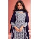 Blue Georgette Embroidered Pakistani Palazzo Salwar Kameez - 9674188779