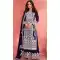 Blue Georgette Embroidered Pakistani Palazzo Salwar Kameez - 9674188779