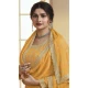 Yellow Chinon Embroidered Prachi Desai Sharara Suit - 9676188788