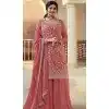 Orange Chinon Embroidered Prachi Desai Plus Size Sharara Suit - 9676188789