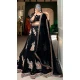 Georgette Sequins Work Party Wear Lehenga Choli In Black - 9706188949