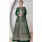 Georgette Embroidery Work Anarkali Style Salwar Suit In Bottle Green - 9728189110
