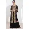 Black Georgette Embroidered Party Wear Readymade Plus Size Salwar Suit - 9729189115