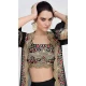 Black Georgette Embroidered Party Wear Readymade Salwar Suit - 9729189115