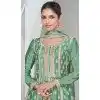 Silk Embroidered Party Wear Palazzo Plus Size Salwar Kameez In Pista Green - 9731189120