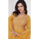 Silk Embroidered Party Wear Readymade Salwar Suit In Mustard - 9732189124