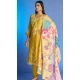Yellow Roman Silk Embroidered Party Wear Readymade Salwar Kameez - 9846189960