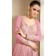 Jacquard Sequins Embroidery Work Party Wear Gown In Pink - 9850189976