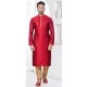 Maroon Silk Resham Work Mens Readymade Kurta Pajama - 9704188882