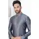 Grey Silk Resham Work Mens Readymade Kurta Pajama - 9704188888