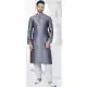 Grey Silk Resham Work Mens Readymade Kurta Pajama - 9704188888