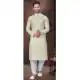 Gold Silk Traditional Work Mens Readymade Kurta Pajama - 9704188898