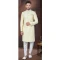 Gold Jacquard Silk Woven Work Wedding Wear Men Indo Western - 9705188915