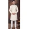 Jacquard Silk Stone Work Wedding Wear Men Indo Western In Cream - 9705188916