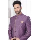 Light Wine Jacquard Silk Woven Work Wedding Wear Men Indo Western - 9705188926