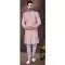 Pink Jacquard Silk Resham Work Wedding Wear Men Indo Western - 9705188940