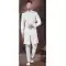 Cream Jacquard Silk Resham Work Wedding Wear Men Indo Western - 9705188943