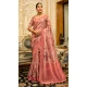 Pink Organza Silk Digital Print Work Designer Party Wear Saree - 9854190008