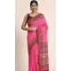 Pink Cotton Digital Print Work Designer Party Wear Saree - 9862190101