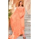 Georgette Embroidered Party Wear Salwar Suit In Peach - 9891191069