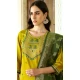 Rayon Resham Work Party Wear Readymade Salwar Suit In Yellow - 9776189452
