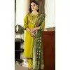 Rayon Resham Work Party Wear Readymade Salwar Suit In Yellow - 9776189452