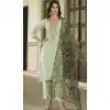 Rayon Resham Work Party Wear Readymade Salwar Suit In Olive Green - 9776189453