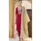 Rayon Zari Work Party Wear Readymade Salwar Suit In Red - 9776189454