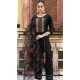 Rayon Resham Work Party Wear Readymade Salwar Suit In Black - 9776189455