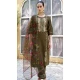 Rayon Resham Work Party Wear Readymade Salwar Suit In Brown - 9776189458