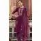 Rayon Resham Work Party Wear Readymade Salwar Suit In Purple - 9776189459