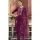 Rayon Resham Work Party Wear Readymade Salwar Suit In Purple - 9776189459