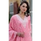 Silk Embroidered Party Wear Readymade Salwar Suit In Pink - 9777189460