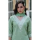 Silk Embroidered Party Wear Readymade Salwar Suit In Olive Green - 9777189461