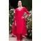 Silk Embroidered Party Wear Readymade Salwar Suit In Red - 9777189464