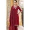 Rayon Embroidered Party Wear Readymade Salwar Suit In Maroon - 9777189465