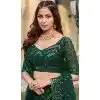 Green Georgette Resham Work Party Wear Plus Size Lehenga Choli - 9816189759