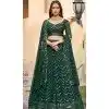 Green Georgette Resham Work Party Wear Plus Size Lehenga Choli - 9816189759