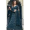 Teal Blue Georgette Resham Work Party Wear Lehenga Choli - 9816189760