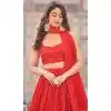 Red Georgette Sequence Work Party Wear Plus Size Lehenga Choli - 9817189762